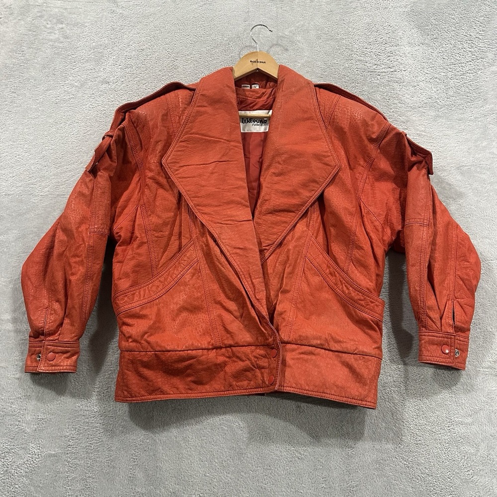 Vtg Wilsons Suede & Leather Jacket Men L Red Rock Boho Punk Y2K 90s